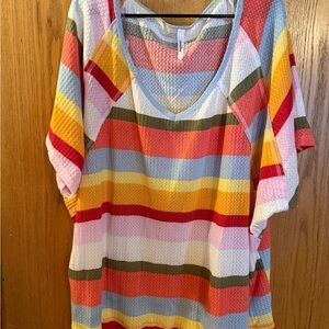 Colorful Striped Women's Top